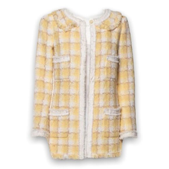 ❤️SOLD❤️CHANEL Tweed STUNNING & RARE Evening Blazer in Yellow Color-Way - Picture 1 of 12